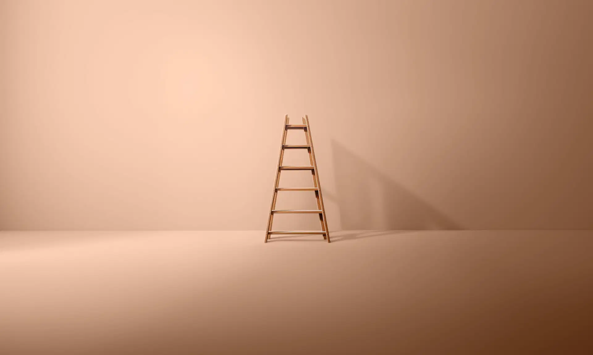 Professional woman sitting on steps